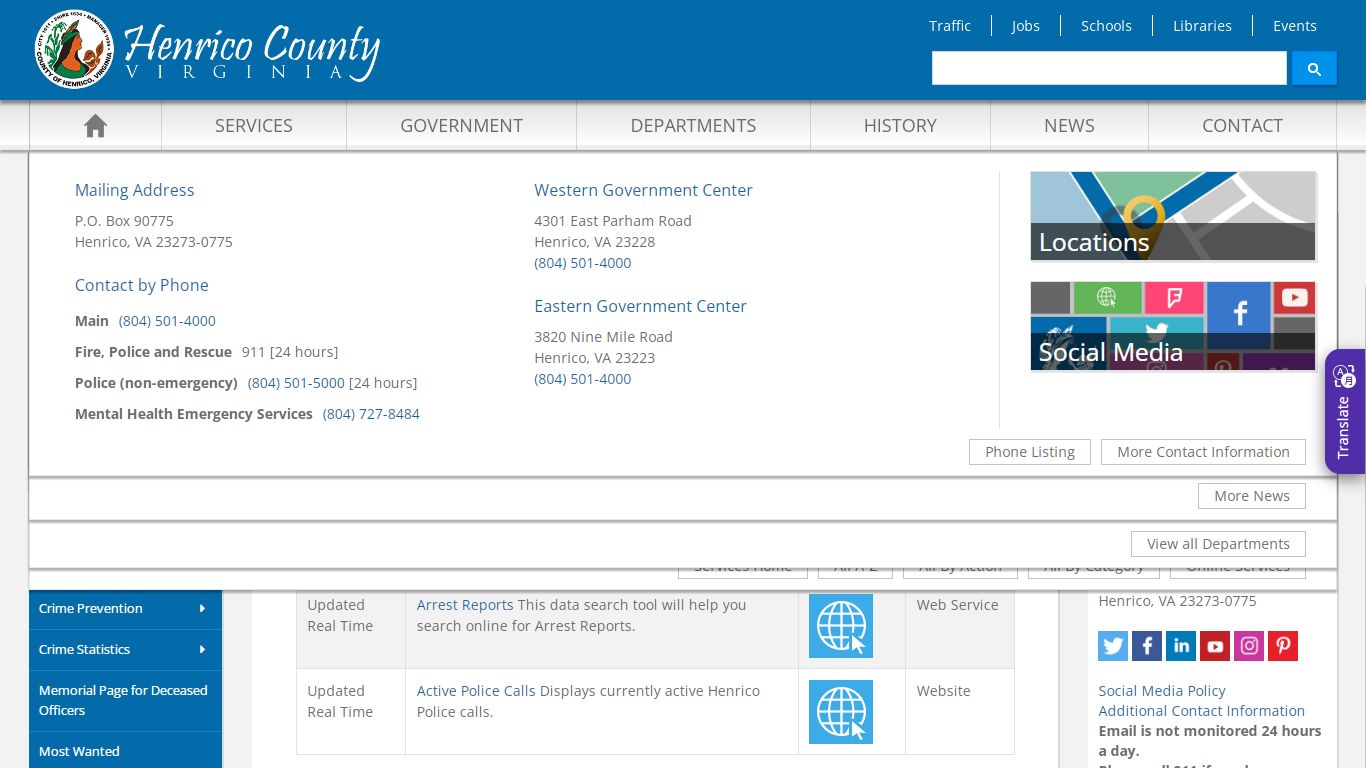 Public Data & Reports - Henrico County, Virginia